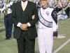Madison Artis arrives with her father for the Crescenta Valley High School Home Coming Court. (Photo by Ed Hamilton / oct26, 2012)
