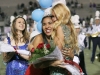 Maya Alvarez is crowned queen of the court and also hugged by last years queen, Amanda Lockwood at the Crescenta Valley High School Home Coming game. (Photo by Ed Hamilton / oct26, 2012)